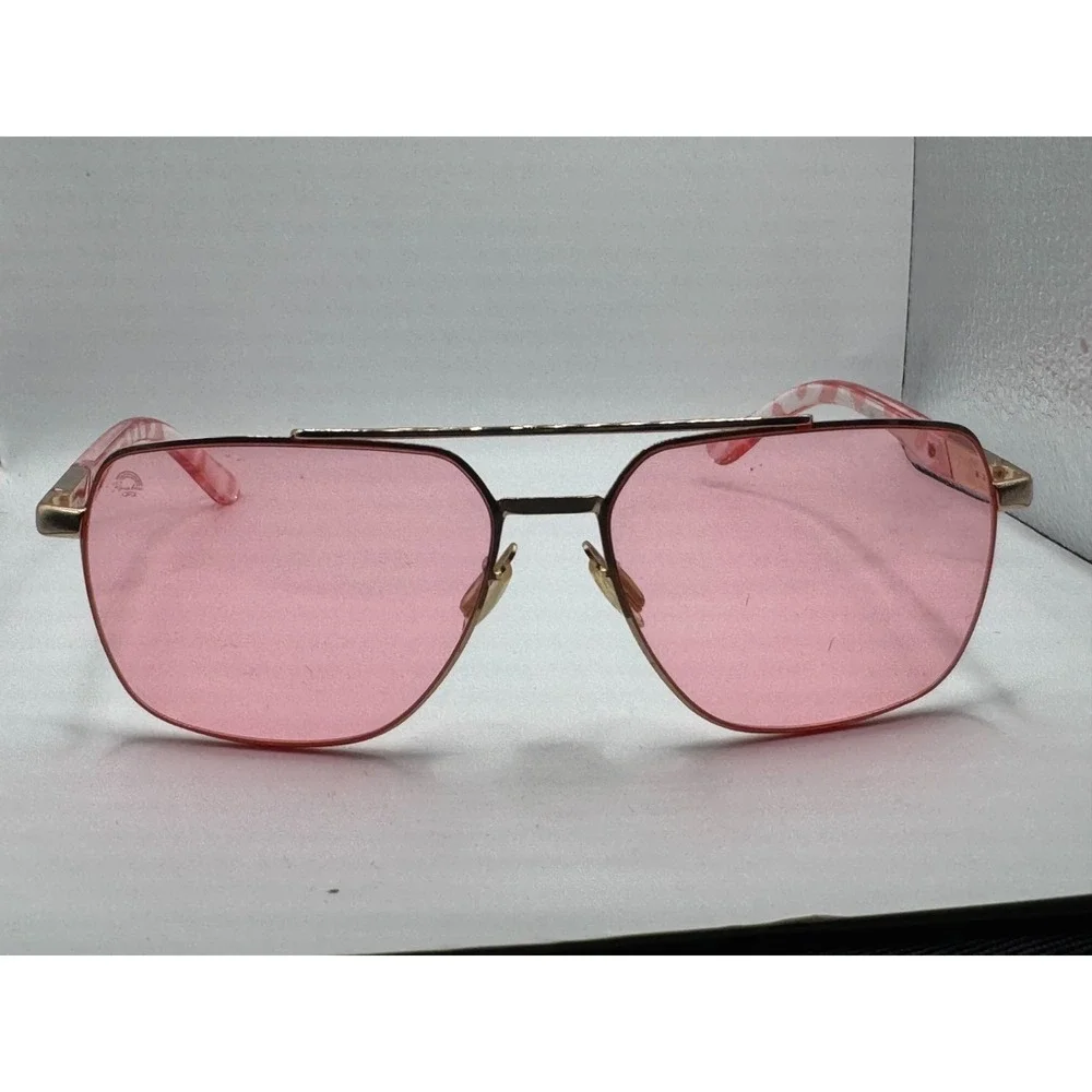 Rainbow OPTX Leo Rose Women's Pink Tint Lenses Aviator Sunglasses Frame Only